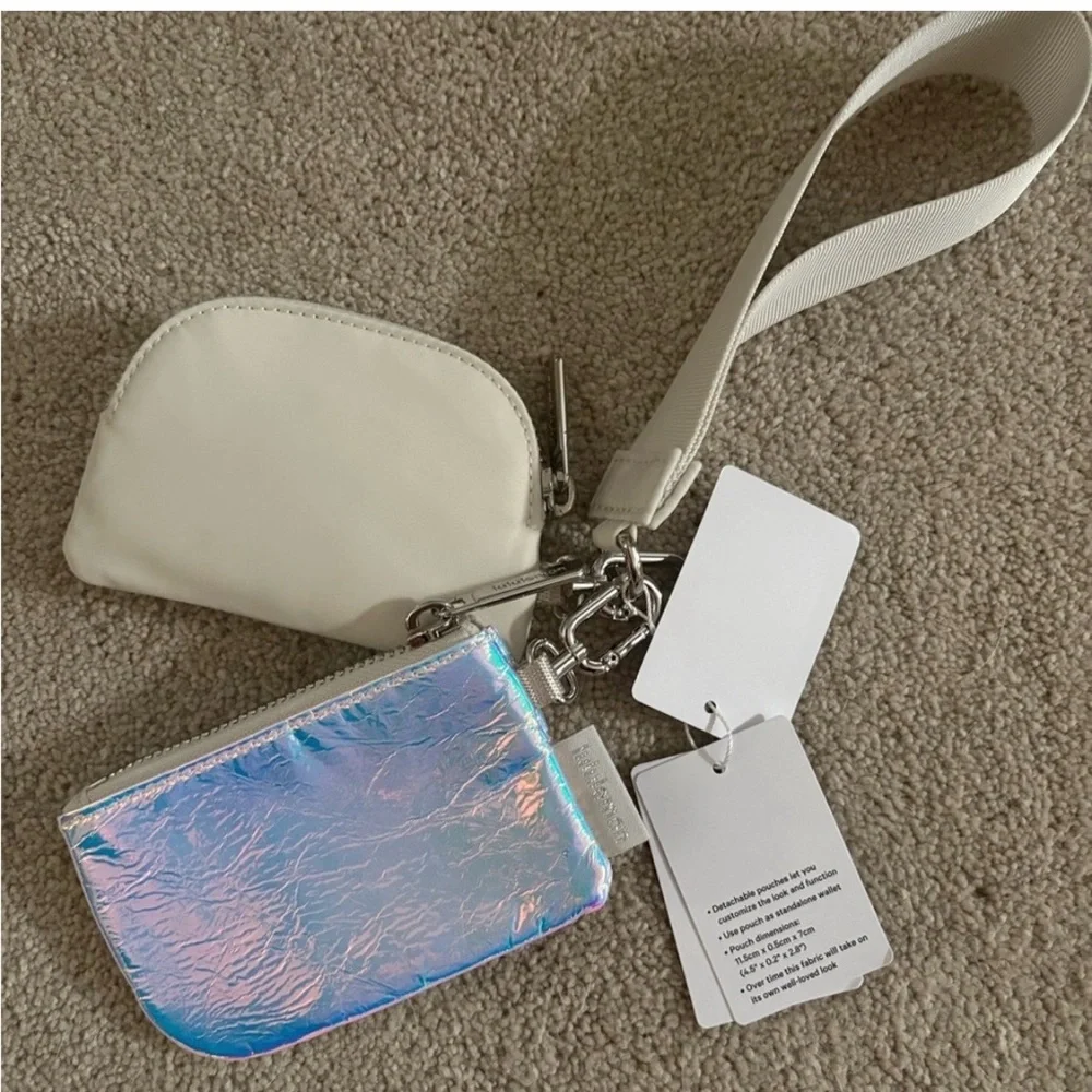 Lululemon Athletica Iridescent/Bone Dual Pouch Wristlet NWT - Picture 6 of 6